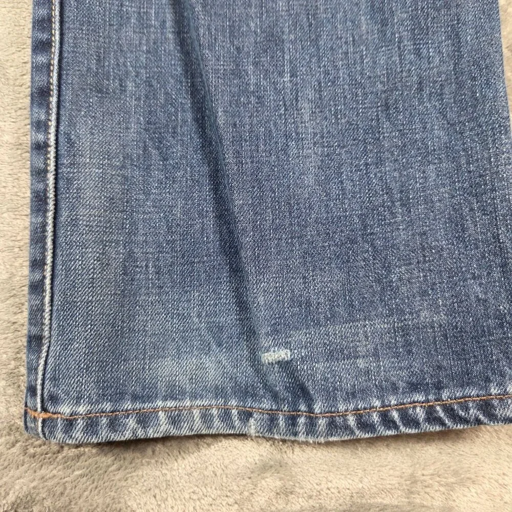 Polo Ralph Lauren Jeans Mens 32X30 Blue Vintage 67 Distressed Straight Leg Denim
